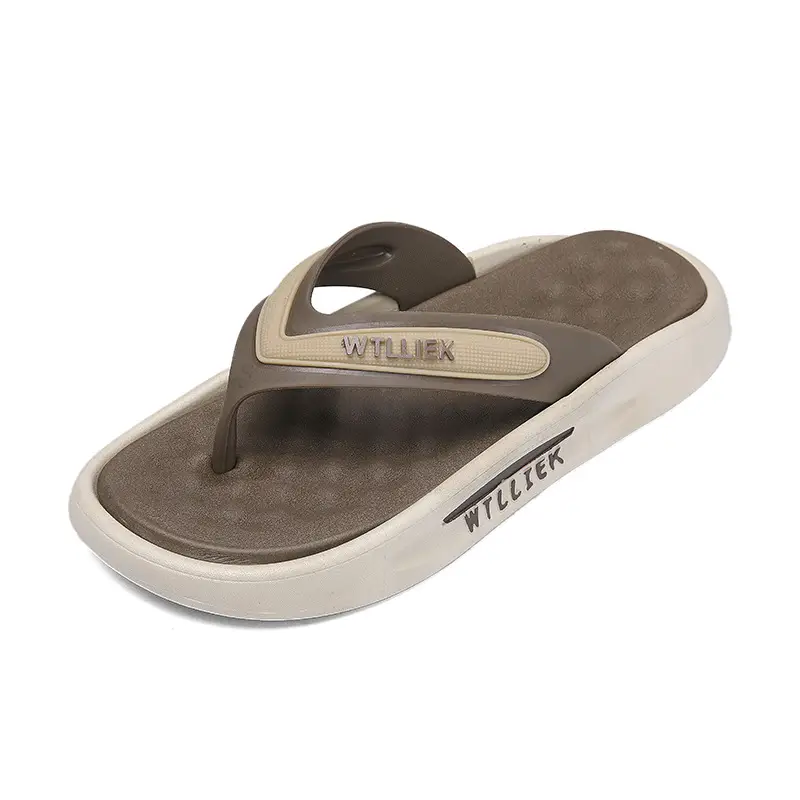 TikTok Live Broadcast Summer Fashion All-match Leisure Sports Outdoor Flip-flops Men's Foreign Trade Men's Thick Bottom Flip-flops - Image 2