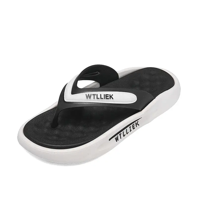 TikTok Live Broadcast Summer Fashion All-match Leisure Sports Outdoor Flip-flops Men's Foreign Trade Men's Thick Bottom Flip-flops - Image 3