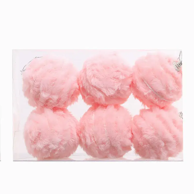 Plush Christmas Balls 6CM8CM Blue Boxed Decor - Image 6
