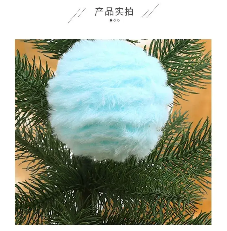 Plush Christmas Balls 6CM8CM Blue Boxed Decor — feature 7