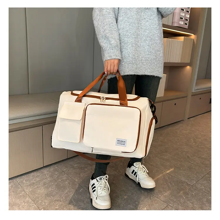 Contrast Color Foldable Fitness Bag for Travel — feature 20