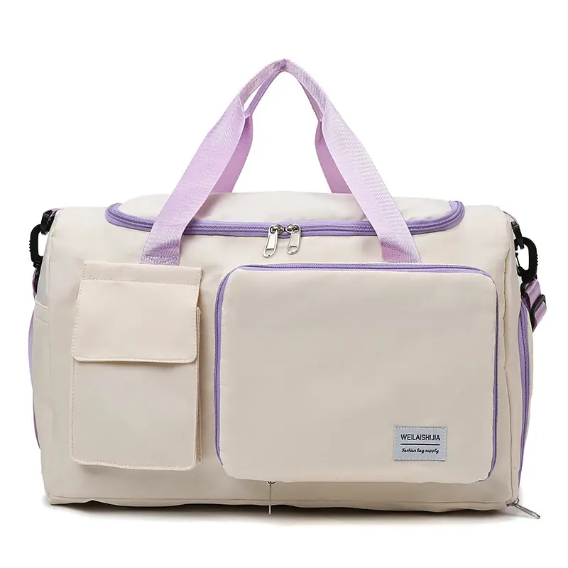 Contrast Color Foldable Fitness Bag for Travel