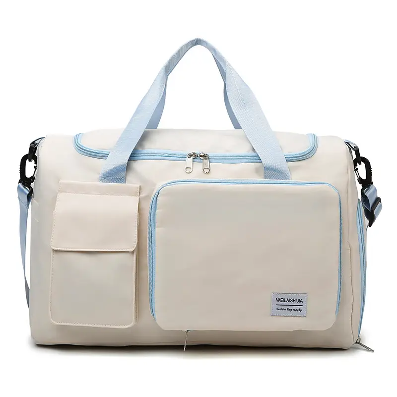 Contrast Color Foldable Fitness Bag for Travel