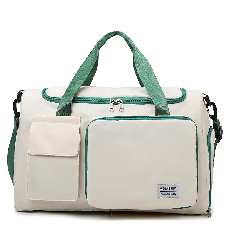 Contrast Color Foldable Fitness Bag for Travel