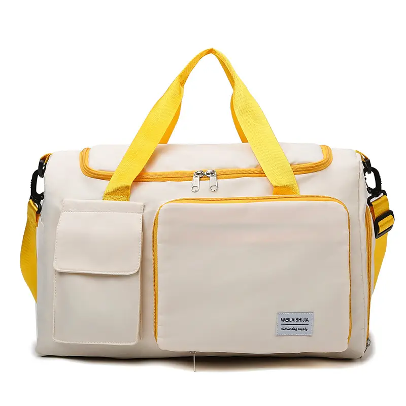 Contrast Color Foldable Fitness Bag for Travel