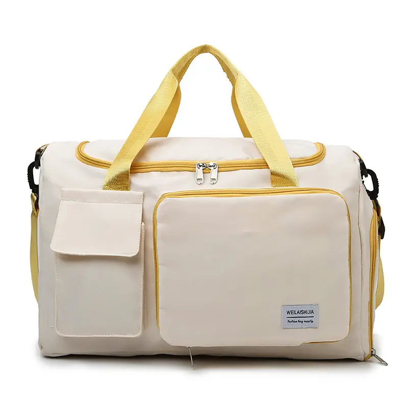 Contrast Color Foldable Fitness Bag for Travel