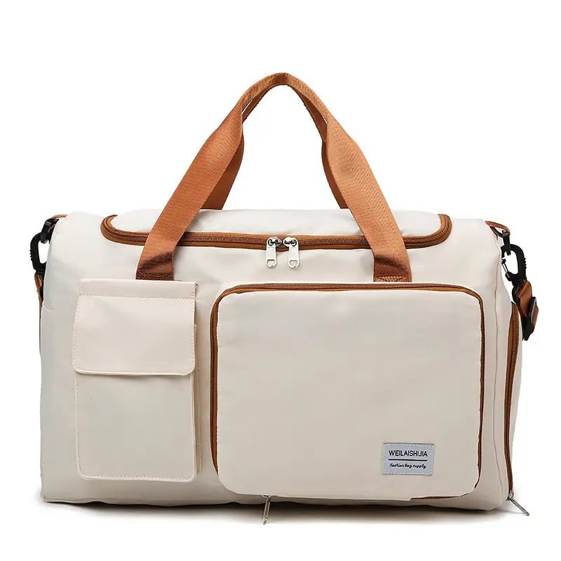 Contrast Color Foldable Fitness Bag for Travel