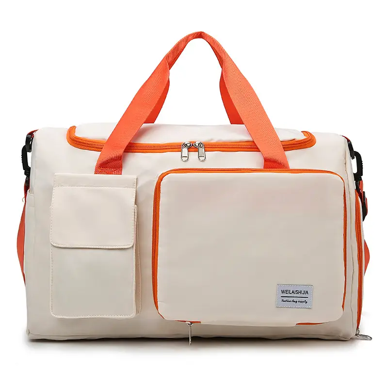 Contrast Color Foldable Fitness Bag for Travel