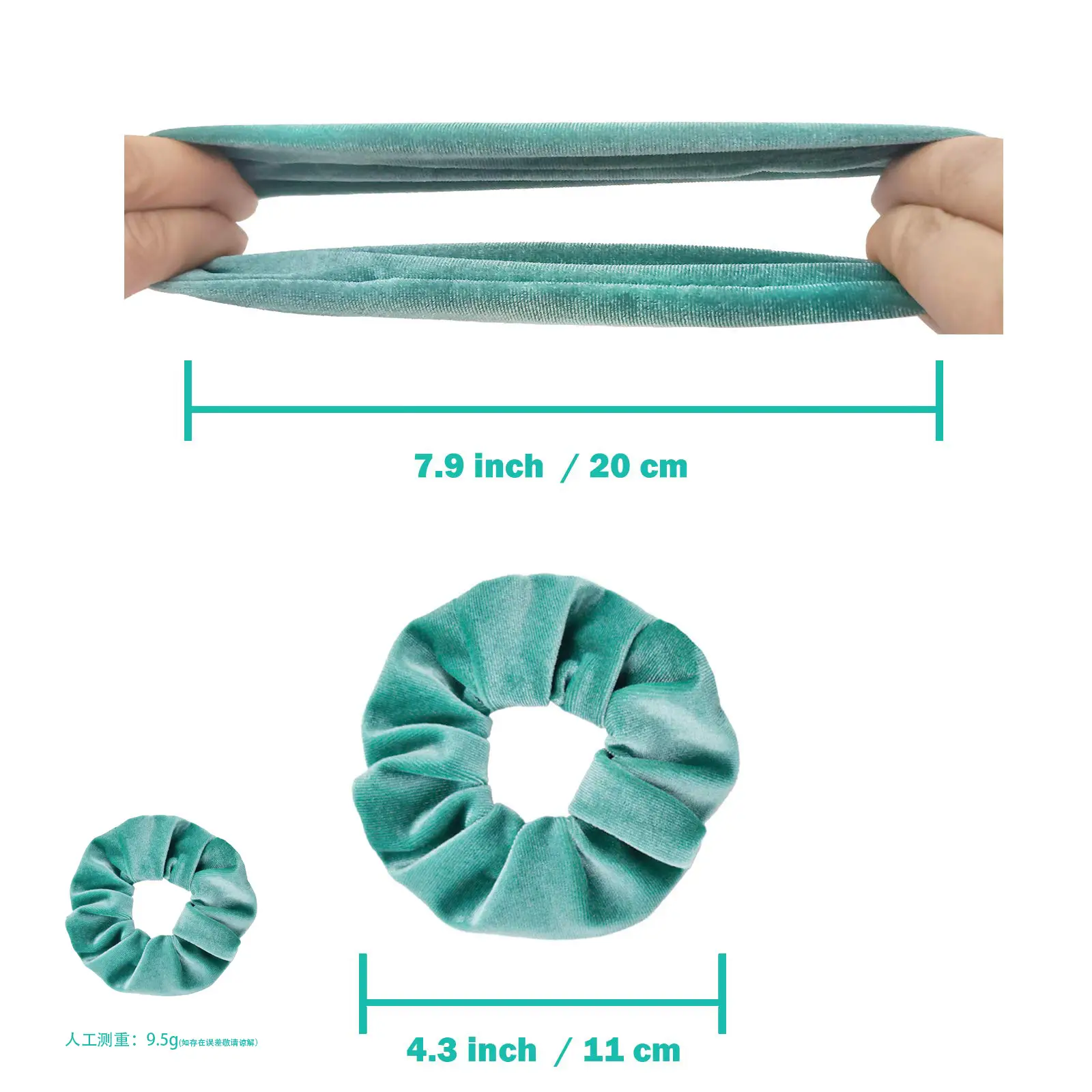Pink Elastic Hair Rings for Women - 3 Pack — feature 2