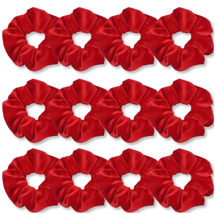 Pink Elastic Hair Rings for Women - 3 Pack