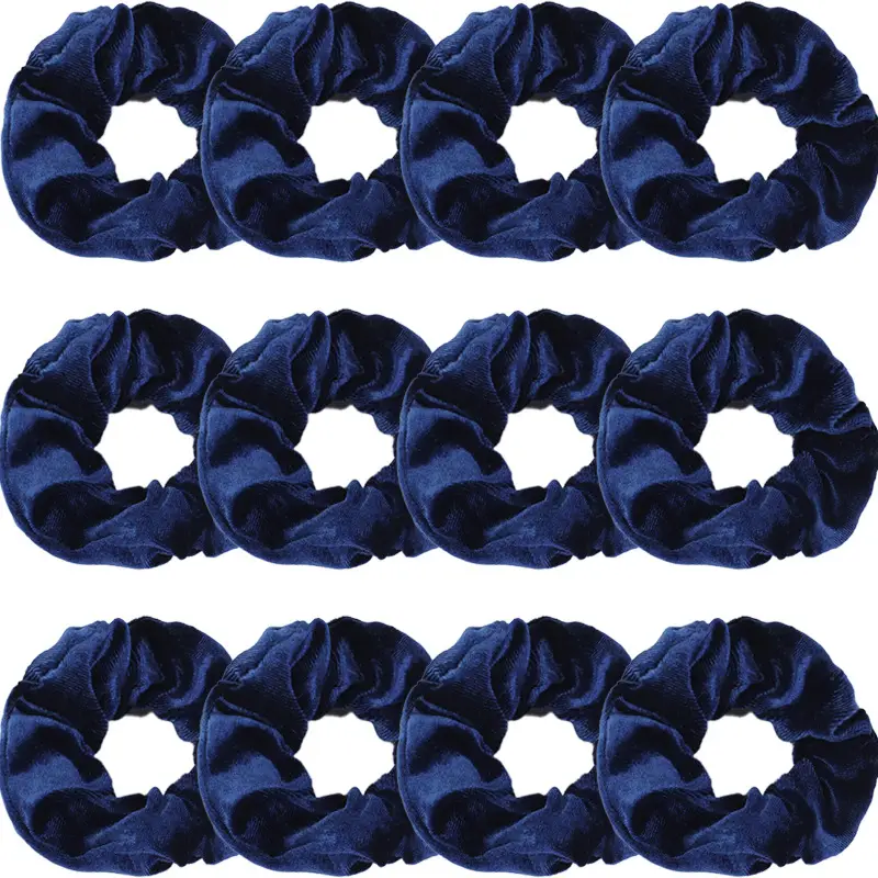 Pink Elastic Hair Rings for Women - 3 Pack