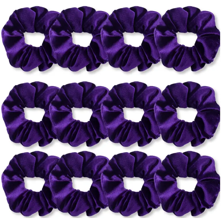 Pink Elastic Hair Rings for Women - 3 Pack