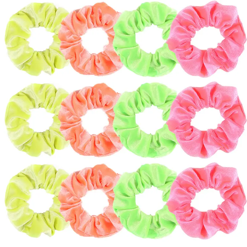 Pink Elastic Hair Rings for Women - 3 Pack