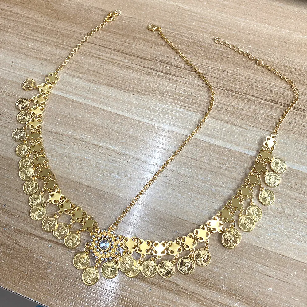 Vintage Gold Coin Pendant Hairband for Women — feature 6