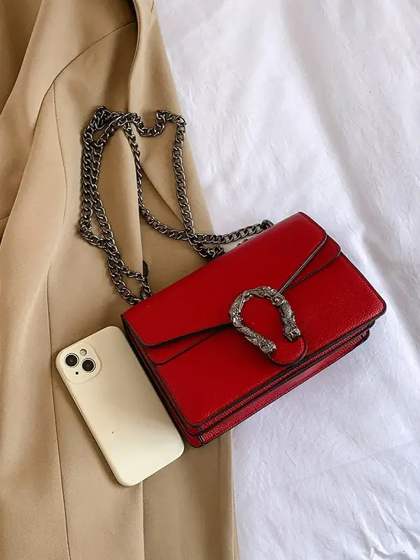 Silver Chain Crossbody Bag for Women 2023