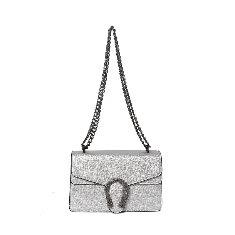 Silver Chain Crossbody Bag for Women 2023
