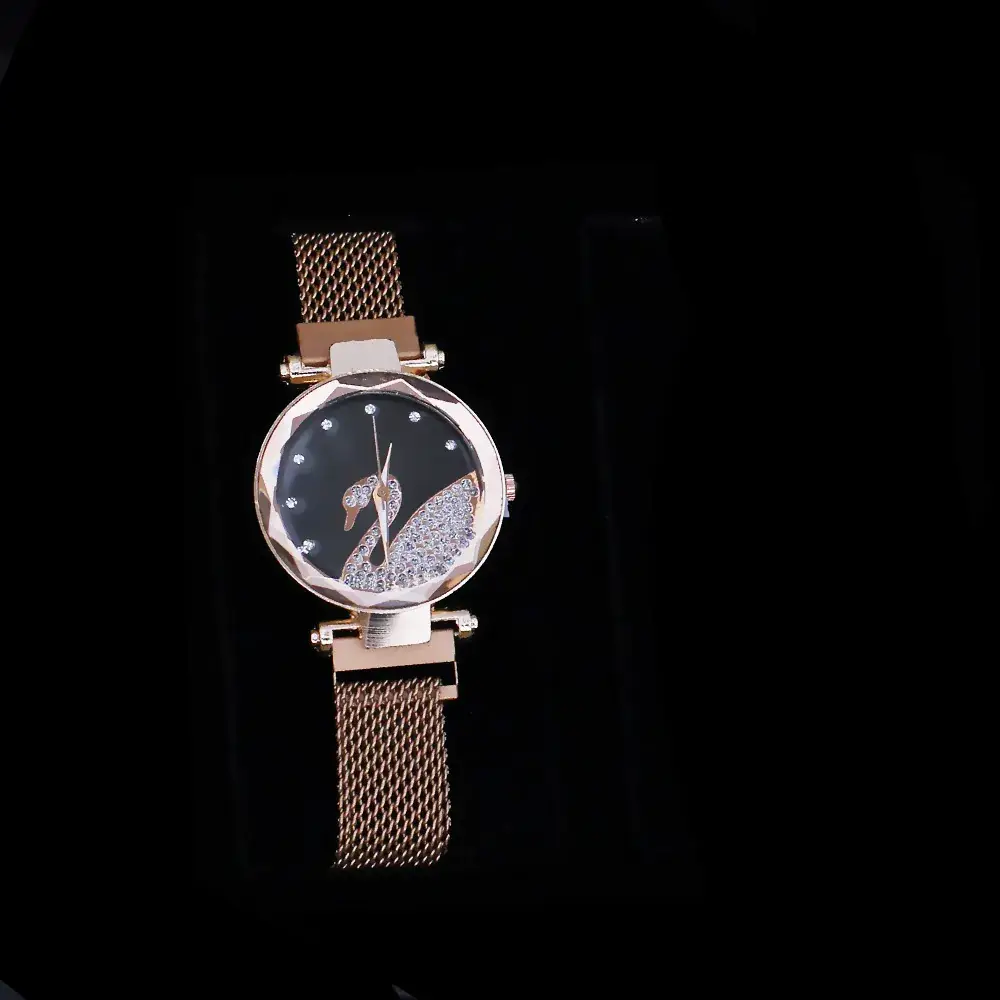 Women's Blue Crystal Watch Set 5PCS with Bracelet & Earrings - Image 7