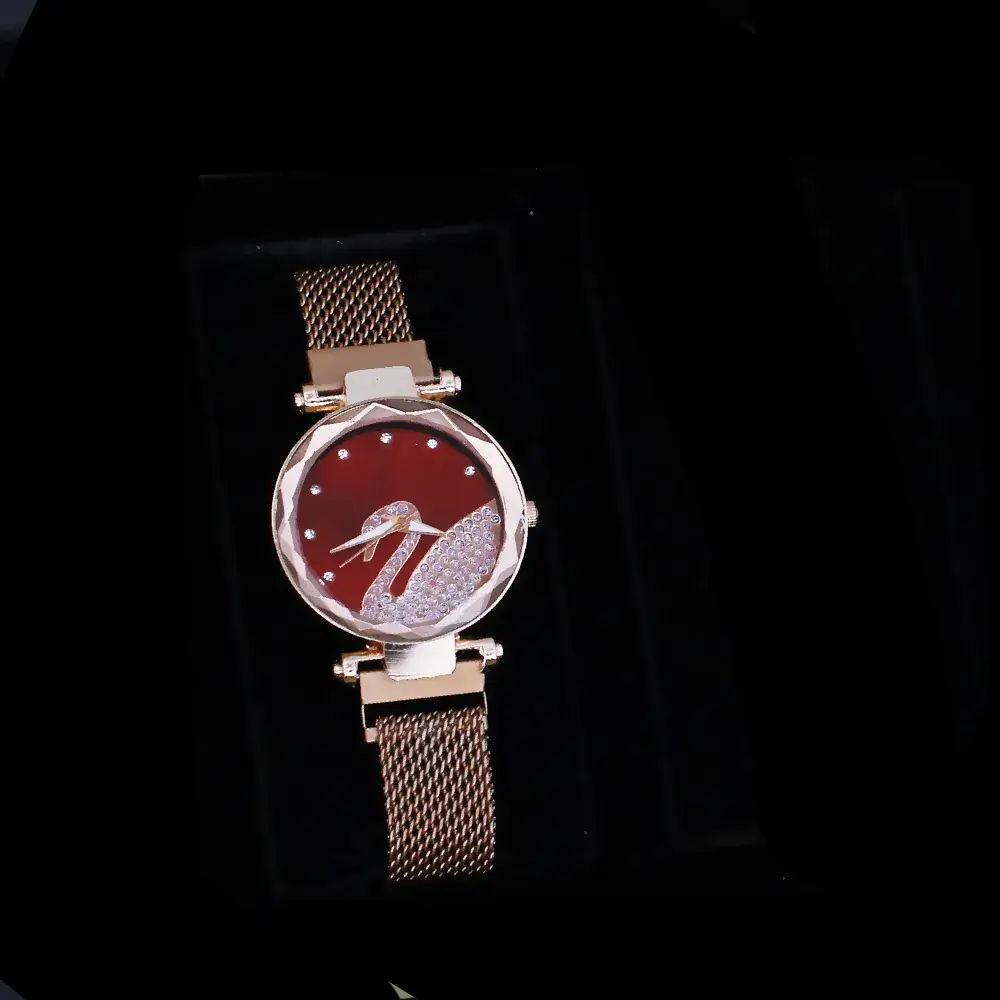 Women's Blue Crystal Watch Set 5PCS with Bracelet & Earrings - Image 8