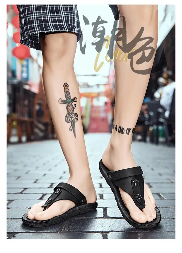 Summer New Sandals Men's Non-slip Two-wear Fashion Clip Flip-flops Sandals Casual Soft Sole Outer Wear Beach Shoes — feature 6