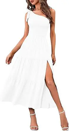 2024 Women's Navy Blue Pleated Summer Dress — feature 2