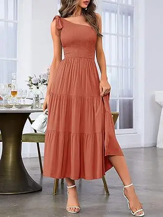 2024 Women's Navy Blue Pleated Summer Dress — feature 20