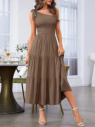 2024 Women's Navy Blue Pleated Summer Dress — feature 28