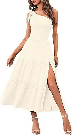 2024 Women's Navy Blue Pleated Summer Dress — feature 30
