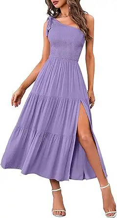 2024 Women's Navy Blue Pleated Summer Dress — feature 46