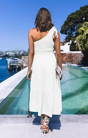 2024 Women's Navy Blue Pleated Summer Dress — feature 5