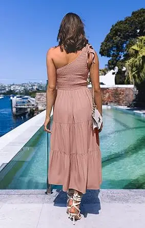 2024 Women's Navy Blue Pleated Summer Dress — feature 9