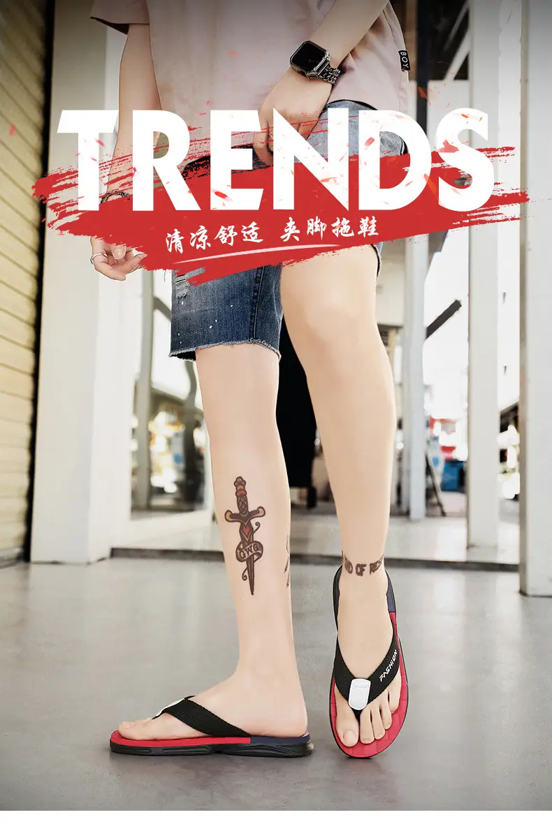 Men's Summer New Outfit Vietnam Clip Flip-Flops Men's Outdoor Sports Fashionable Non-Slip Wear-Resistant Beach Sandals — feature 1