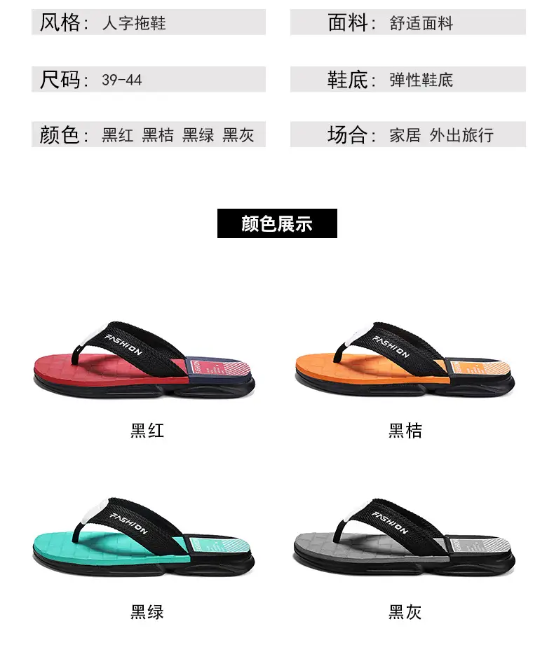 Men's Summer New Outfit Vietnam Clip Flip-Flops Men's Outdoor Sports Fashionable Non-Slip Wear-Resistant Beach Sandals — feature 4