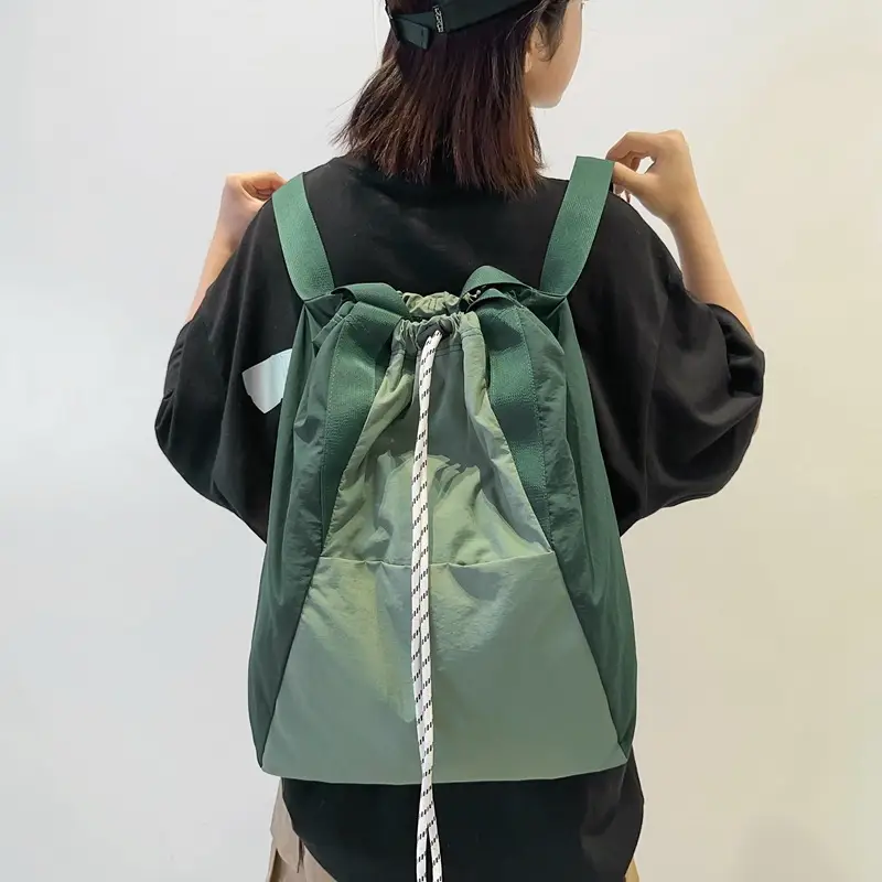 Black Nylon Shoulder Bag for Men Women Waterproof Sports - Image 7