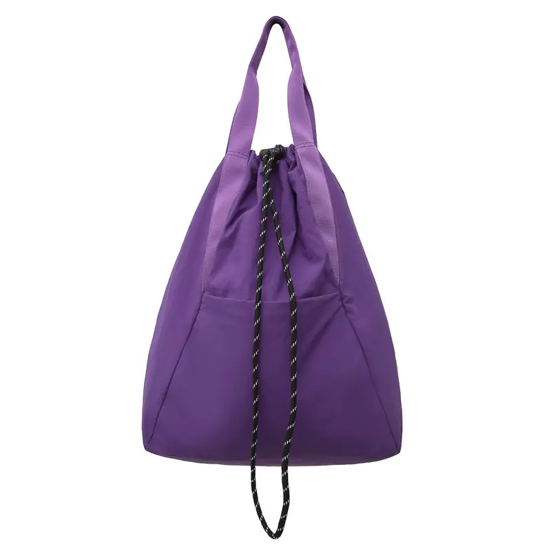 Black Nylon Shoulder Bag for Men Women Waterproof Sports - Image 9