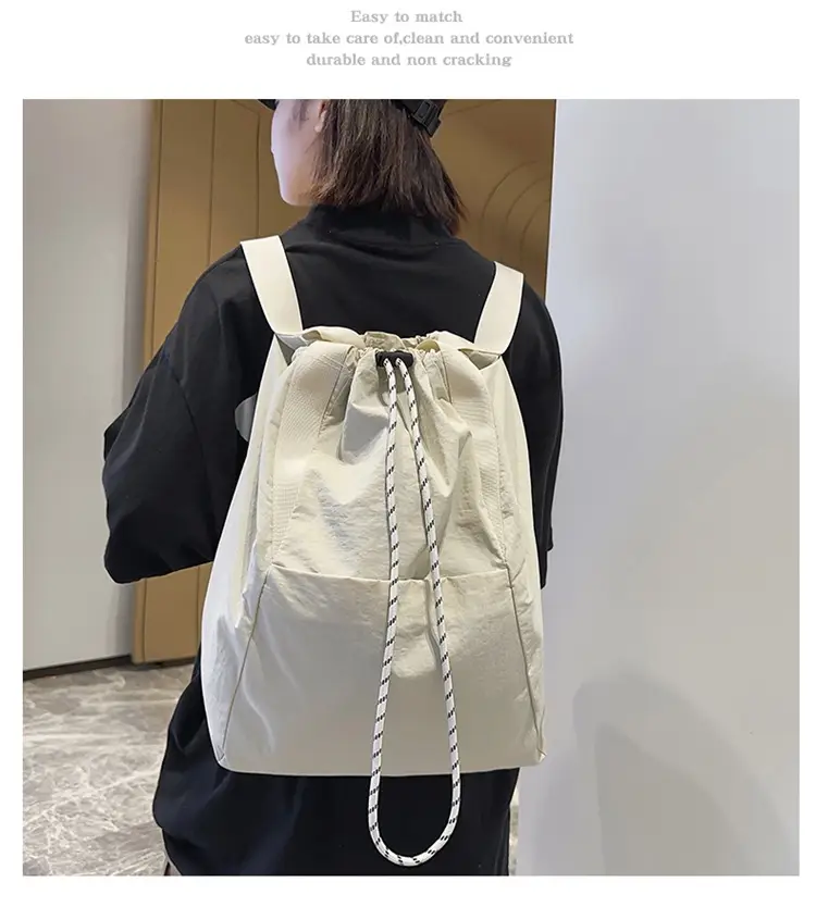Black Nylon Shoulder Bag for Men Women Waterproof Sports — feature 11