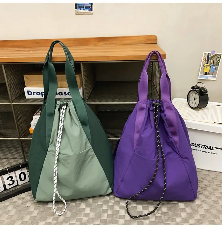 Black Nylon Shoulder Bag for Men Women Waterproof Sports — feature 30