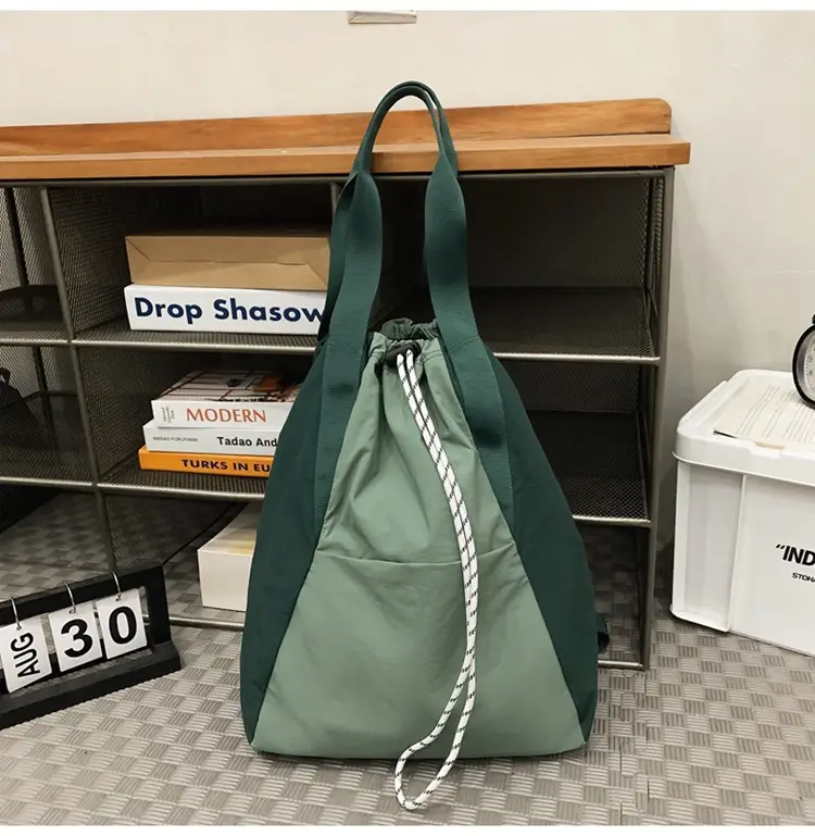 Black Nylon Shoulder Bag for Men Women Waterproof Sports — feature 36
