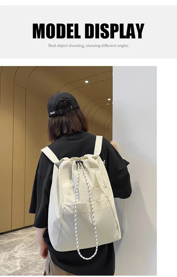 Black Nylon Shoulder Bag for Men Women Waterproof Sports — feature 8