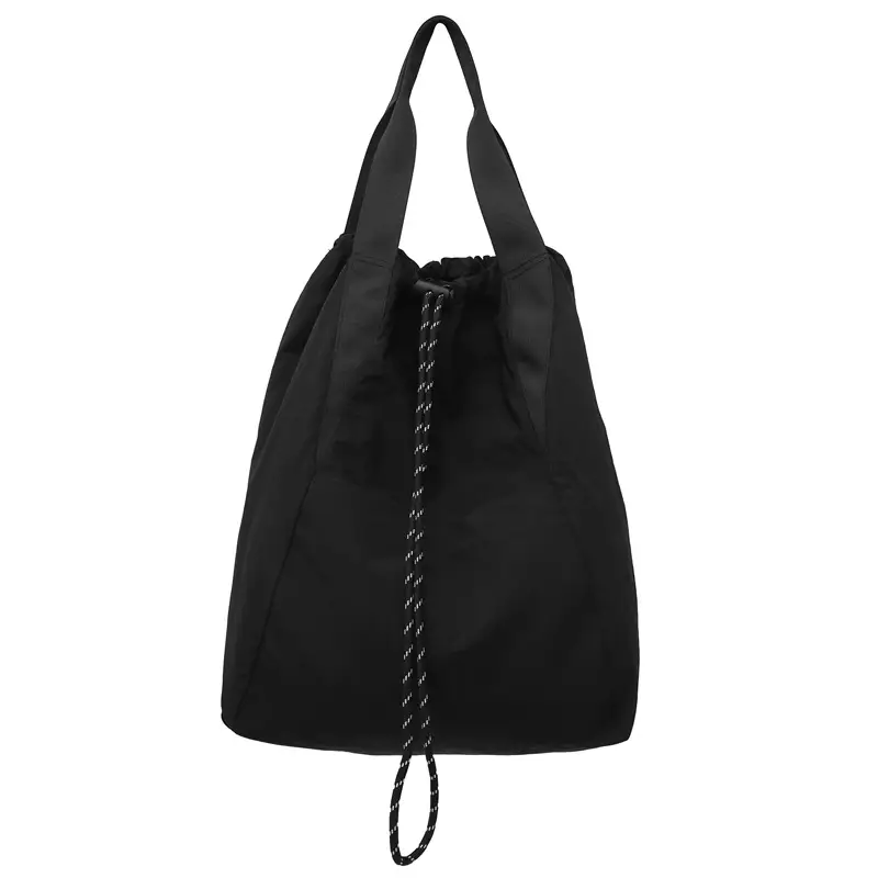 Black Nylon Shoulder Bag for Men Women Waterproof Sports - Image 2