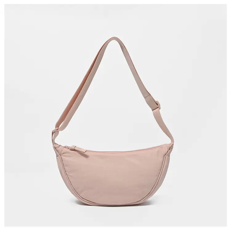 New Student Crossbody Bag Purple Nylon Satchel — feature 20