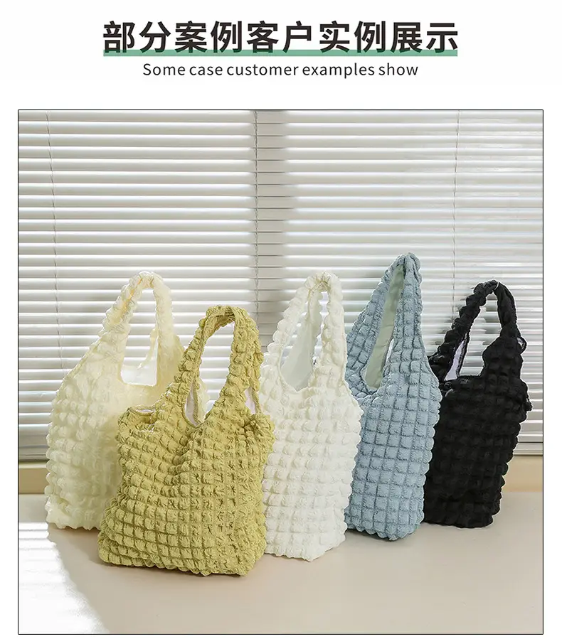 New Girl Cloud Puff Shoulder Bag Yellow Student Handbag — feature 6