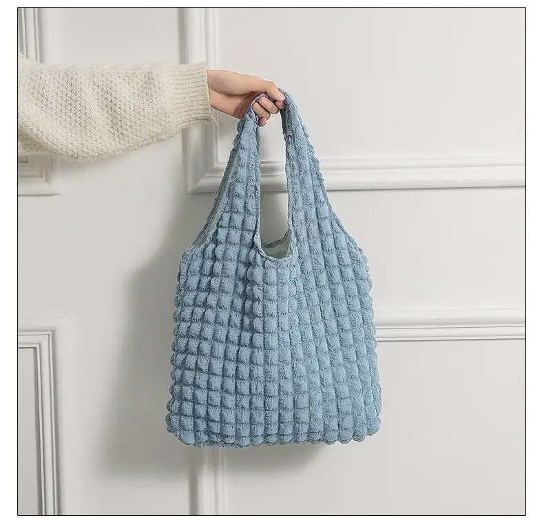 New Girl Cloud Puff Shoulder Bag Yellow Student Handbag — feature 7