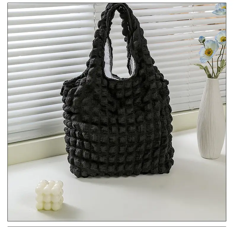 New Girl Cloud Puff Shoulder Bag Yellow Student Handbag — feature 8