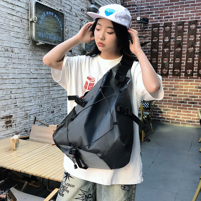 Crossbody Bag Large Capacity Drawstring Casual Travel Shoulder Bag - Image 7