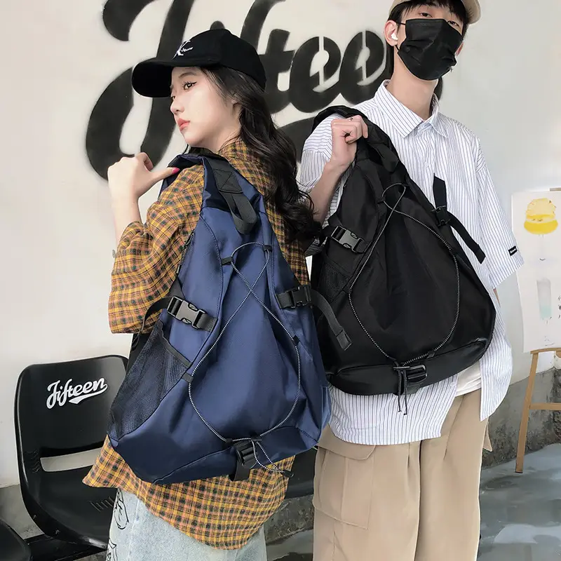 Crossbody Bag Large Capacity Drawstring Casual Travel Shoulder Bag - Image 8