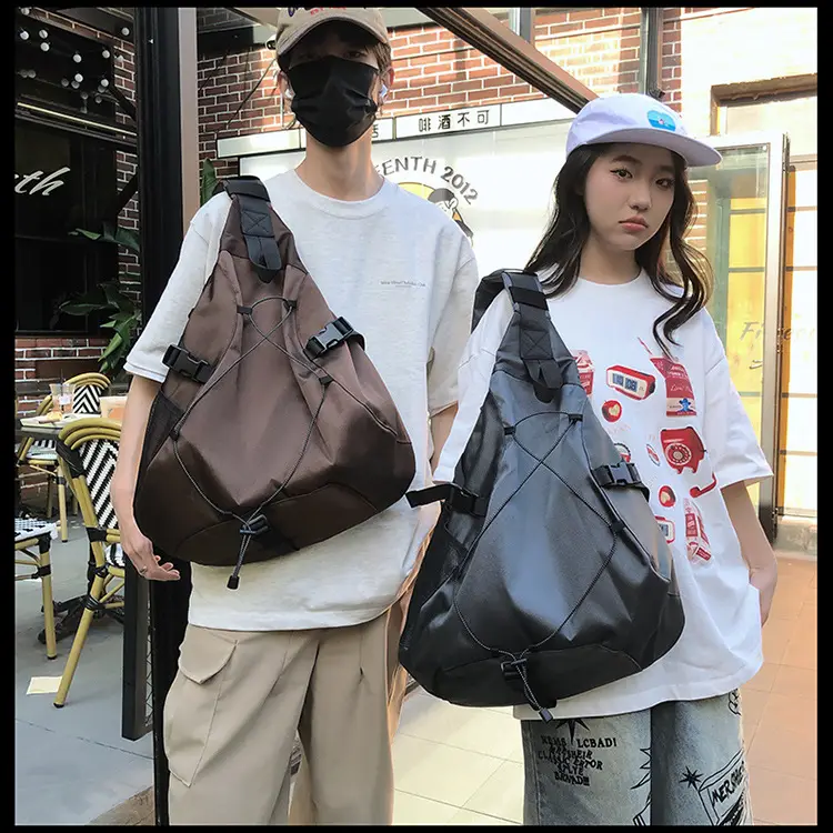 Crossbody Bag Large Capacity Drawstring Casual Travel Shoulder Bag — feature 12