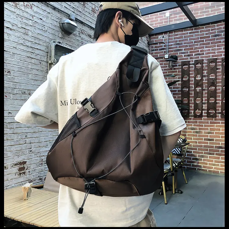 Crossbody Bag Large Capacity Drawstring Casual Travel Shoulder Bag — feature 23