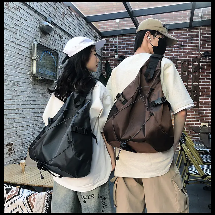 Crossbody Bag Large Capacity Drawstring Casual Travel Shoulder Bag — feature 24