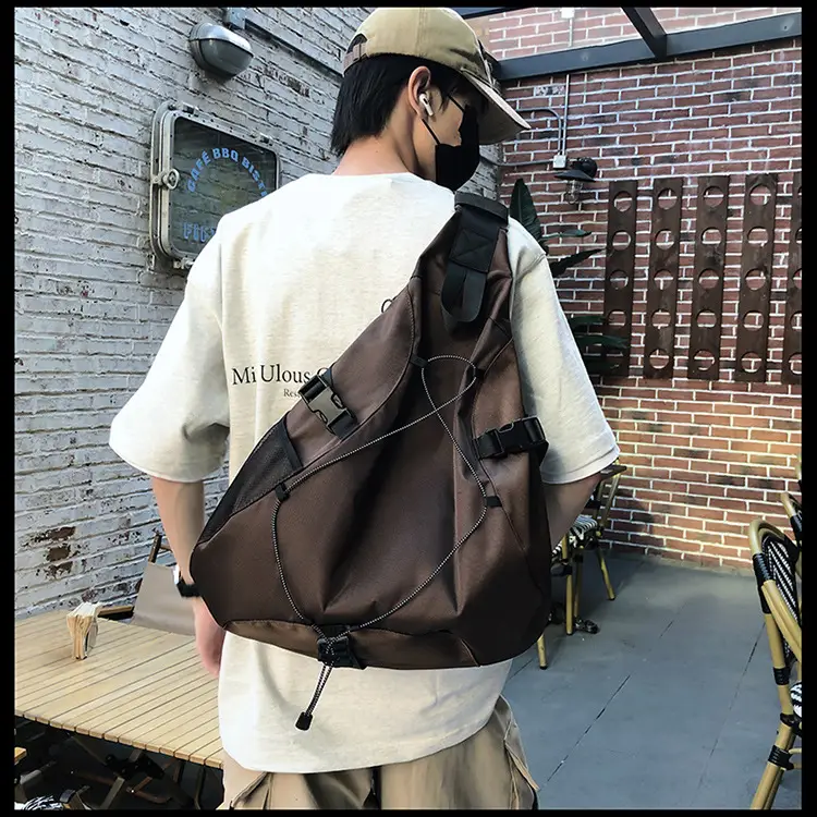 Crossbody Bag Large Capacity Drawstring Casual Travel Shoulder Bag — feature 25