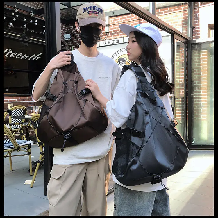Crossbody Bag Large Capacity Drawstring Casual Travel Shoulder Bag — feature 26